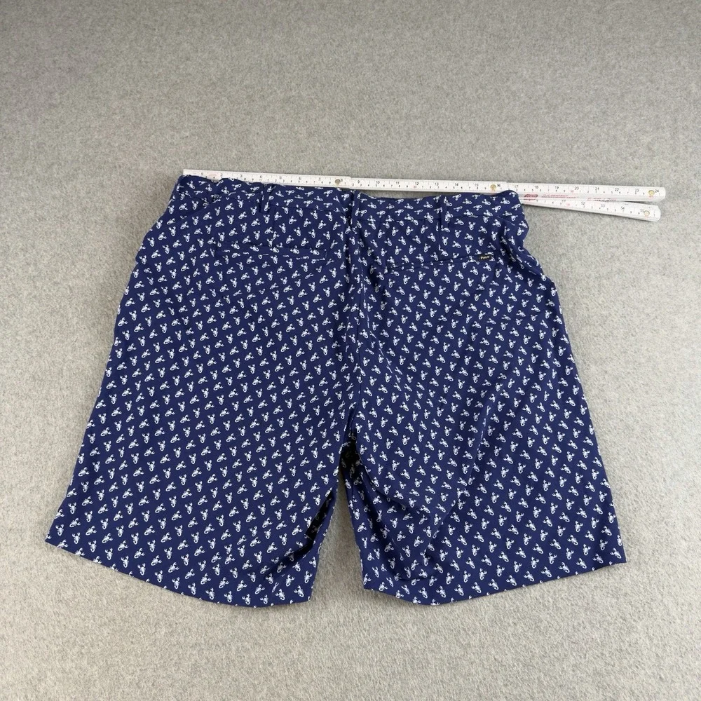 Polo Golf Ralph Lauren Scorpion Print Packable Stretch Golf Shorts Blue 34